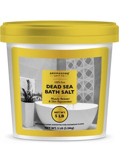 Aromasong Aromasong Dead Sea Salts for Soaking  5 Lb Fine Grain Bath Salt Soak in Bucket 