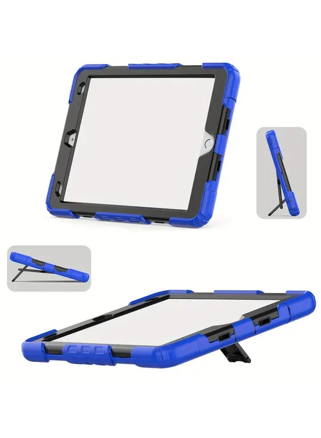 غطاء أسود متين ثلاثي الطبقات مع حامل قابل للطي لأجهزة iPad الجيل الثامن مقاس 10.2 بوصة - Image 3