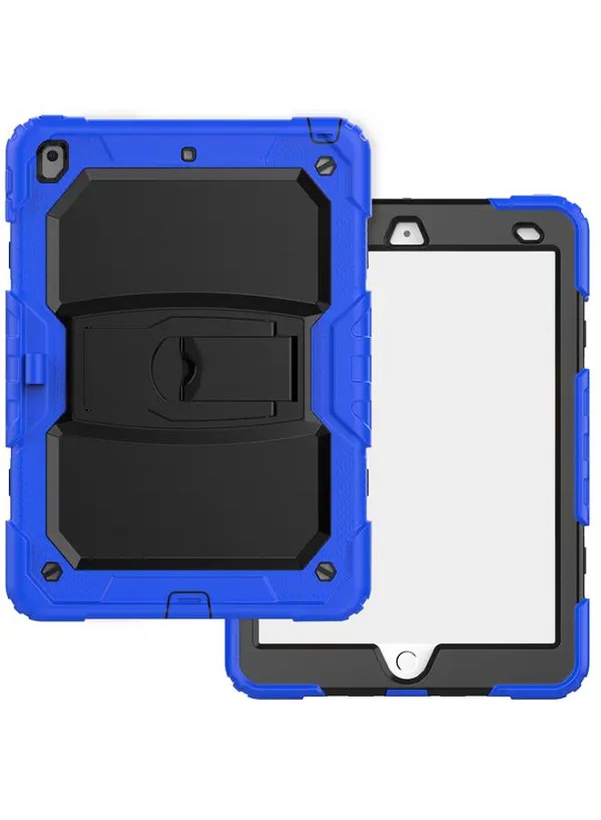 غطاء أسود متين ثلاثي الطبقات مع حامل قابل للطي لأجهزة iPad الجيل الثامن مقاس 10.2 بوصة - Image 4