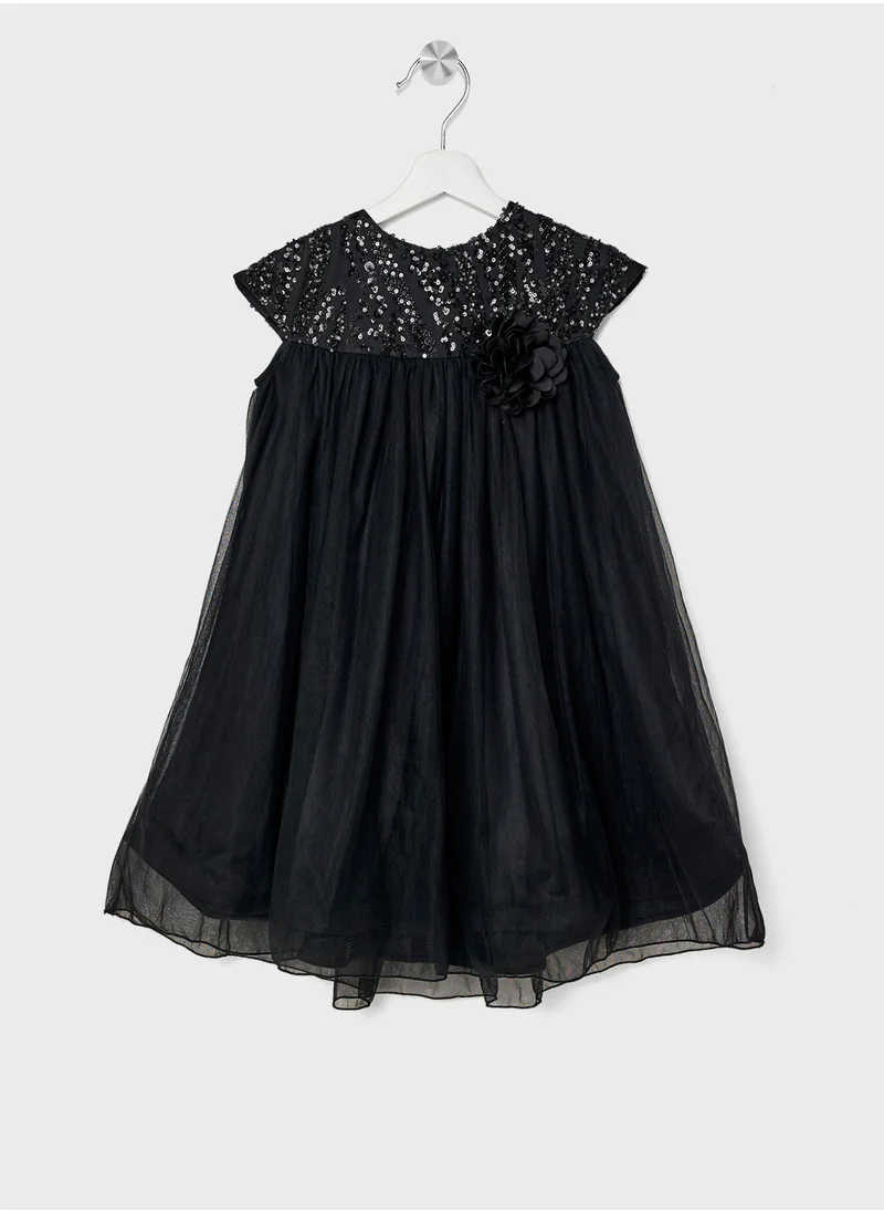 ليتل جولدن ابل Little Sequin Top Dress