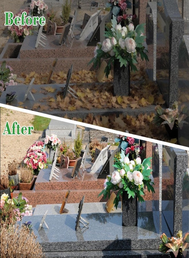 CTTZCKJ 10 Pcs Headstone Cleaner Kit for Grave Cleaning Granite and Stone Daily Cleaner Includes Cloth Bristle Crevice Brush Scrub Brush Cleaning Sponge Disposable & Labor Protection Gloves Plastic Scraper - Image 3
