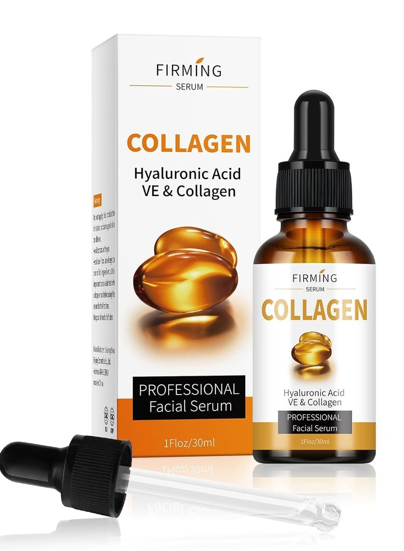 MOOYAM Collagen Facial Serum Anti Aging Treatment Natural Organic Formula Improves Skin Elasticity Diminishes Fine Lines  - Image 2