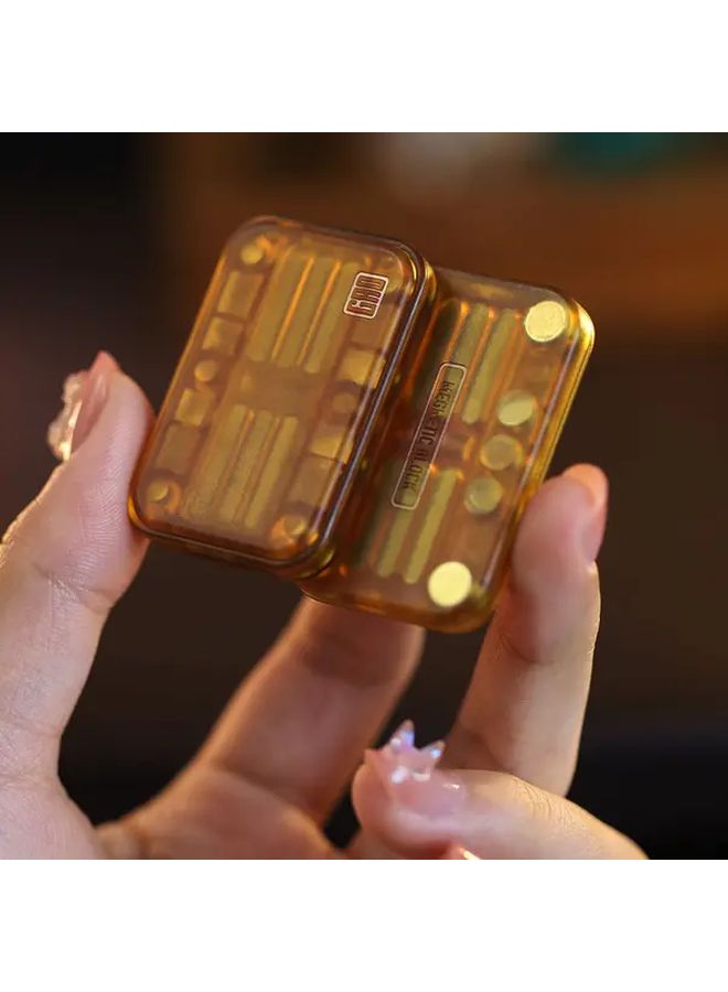 Chinese Red Mechanical Push Card Fidget Slider Metal Haptic Toy For Adults Focus Aid - Image 5