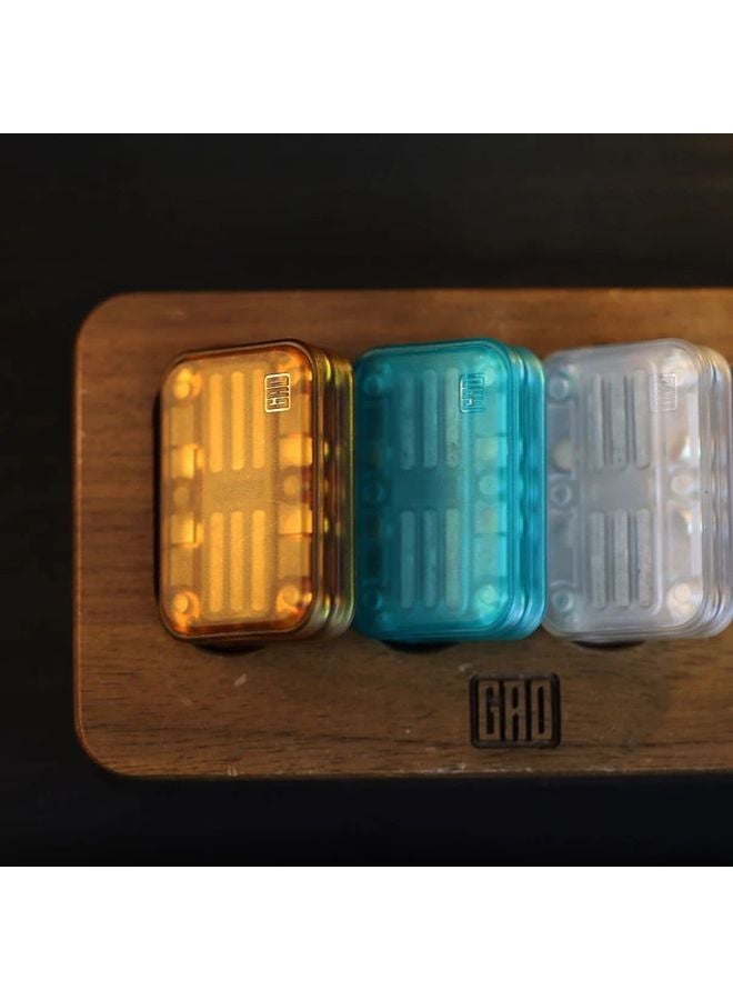 Chinese Red Mechanical Push Card Fidget Slider Metal Haptic Toy For Adults Focus Aid - Image 2