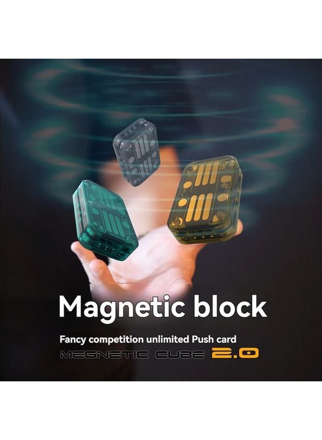 Chinese Red Mechanical Push Card Fidget Slider Metal Haptic Toy For Adults Focus Aid - Image 3