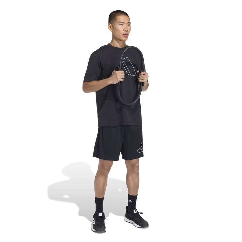 adidas Workout Essentials Base Pique Big Logo Shorts - Image 5