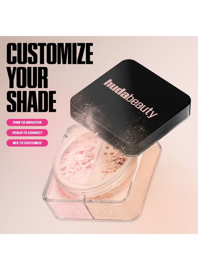 HUDA BEAUTY Easy Bake Loose Powder Duo Cherry Peach - Image 5