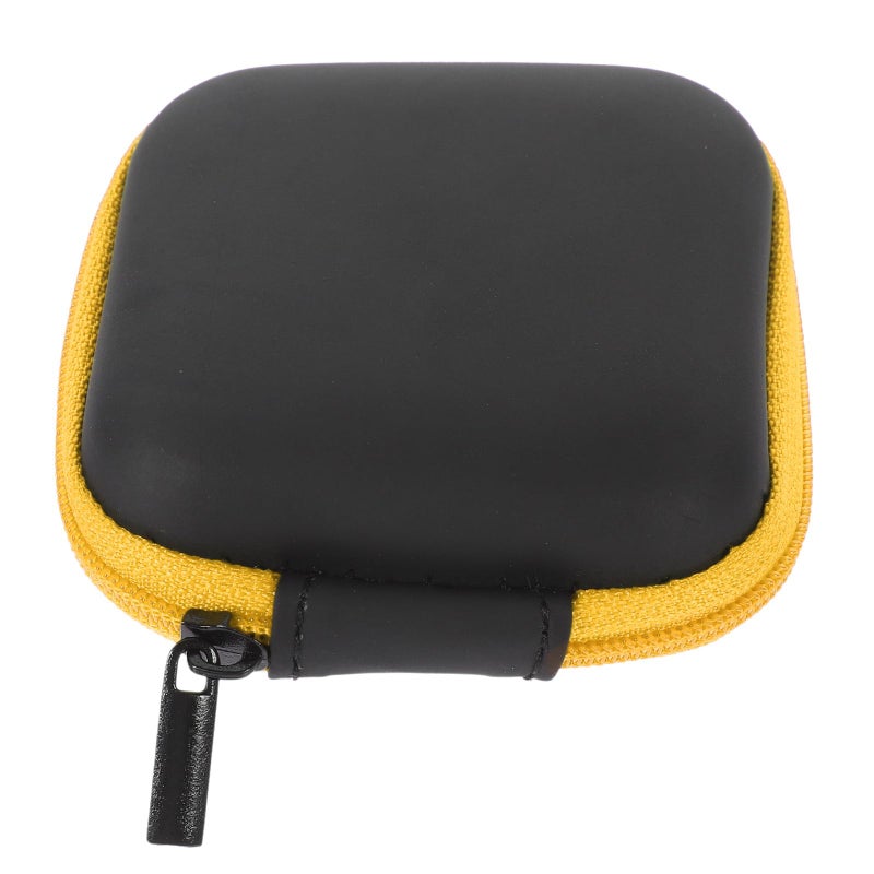 Yellow Eva Earbuds Case Portable Travel Cable Organizer Storage Pouch - Image 2