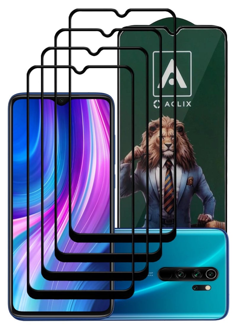 ACLIX 4 Pieces Antistatic ESD Dustproof Premium Quality High Definition Tempered Glass Screen Protector Designed For Xiaomi RedmiNote 8 Pro - Image 1