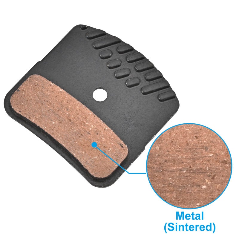 Inkesky BR-08 Disc Brake Pads Compatible with Shimano H03C / Sur-Ron/Segway X160 X260 / Talaria Sting MX3 MX4- Metal with Cooling Fin for 4-Piston Caliper - 2 Pairs - Image 2