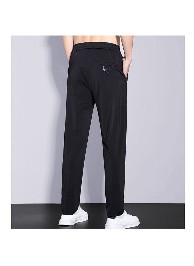 PROTON - Men's Sweatpants Ice Silk Dress Pants Lightweight Breathable Fitness Running Stretch Pants Casual Gym Workout Track Pants - Image 1