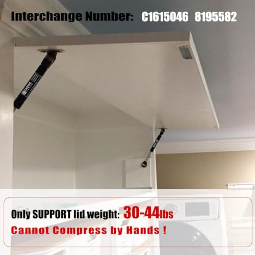 IAQWE C1615046 7.5Inch 40Lb/178N Gas Struts Spring Shocks Lift Support for Lightweight Rv Cabinet Door Storage Toolbox Toy Box Sentry Safe Lid 2PCS by IAQWE - Image 3