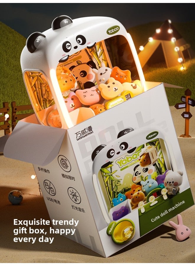 2024 Children's Grab Doll Machine Clip Doll Small Household Gashapon Machine Large Toy Birthday Gift For Boys And Girls-Specifications:No.  - Get 1 Little Flying Bear + 20 Babies + 10 Gashapon + Dual Power Supply - Image 3