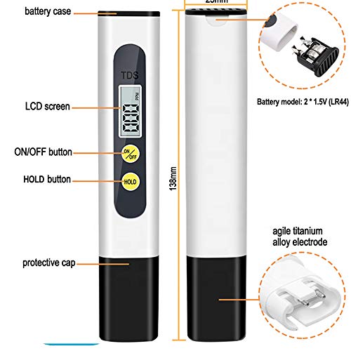 SHAPURE SHA BLACK Pre-calibrated Pen Type Digital LCD TDS Meter Tester - Image 3