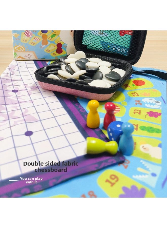 شطرنج صغير للجيب Gobang Colosseum Chess Flying Chess Goose Chess Snake Chess Double Checker 14in1 ألعاب لوحية تعليمية - اللون: 14in1 - Image 5