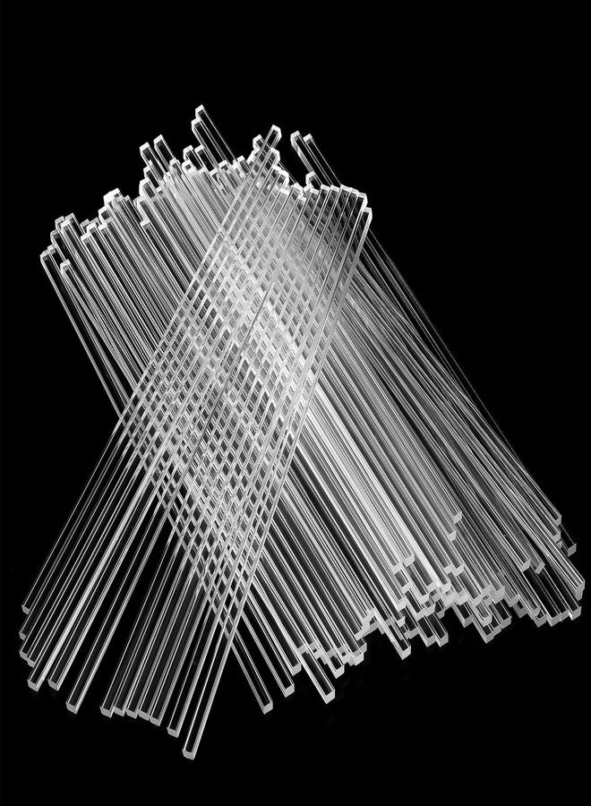 HaiFafafaing 100 Pcs Cake Topper Sticks - 6 Inch Clear Acrylic Cupcake Topper Sticks - Image 4