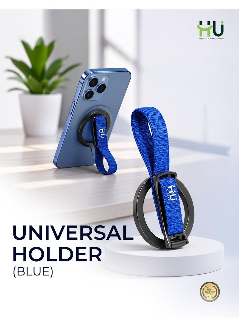 H U Foldable Universal Magnetic Phone Holder - Super Strong Magnet, 360° Adjustable Mobile Stand for Desk, Car & Office - Image 1