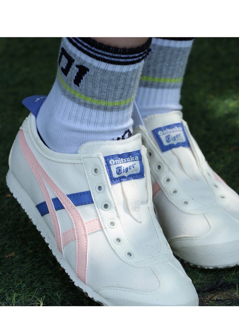 Onitsuka Tiger Onitsuka Tiger Slip-On Canvas Casual Athlesiure Shoes Beige/Pink  - Image 5