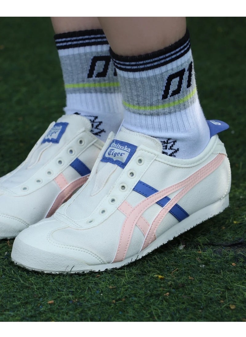 Onitsuka Tiger Slip-On Canvas Casual Athlesiure Shoes Beige/Pink