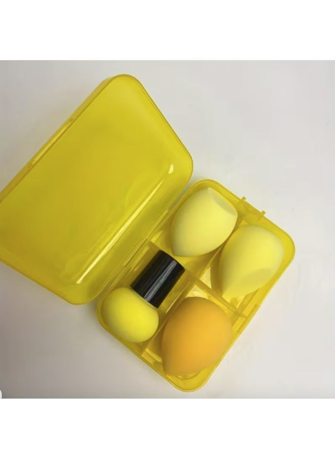 Makeup sponge set - yellow
