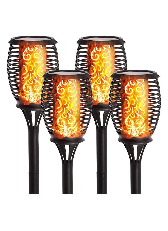 Generic Upgraded Solar Torch Lights Waterproof Flickering Flames Solar Lights Outdoor Landscape Decoration Lighting Dusk to Dawn Auto On Off Security Light for Garden Patio Deck Yard Driveway 4 Packs  - Image 2