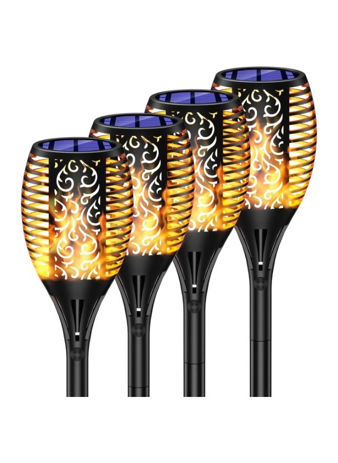 Generic Upgraded Solar Torch Lights Waterproof Flickering Flames Solar Lights Outdoor Landscape Decoration Lighting Dusk to Dawn Auto On Off Security Light for Garden Patio Deck Yard Driveway 4 Packs  - Image 1