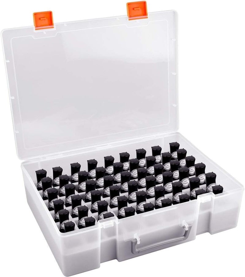 ALCYON Universal Nail Polish Holder & Organizer Contains 54 Bottles for Gellen, for Beetles, for Sally Hansen, for OPI, for Essie and Other Fingernail Polish (ONLY A CASE) - Image 1