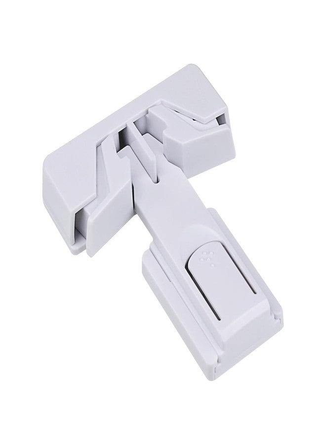 Evona Furniture Safety Lock for Baby & Toddler | Strong Adhesive Child Proof Lock for Drawer, Cabinet, Fridge & Cupboard | No Drill Baby Safety Product | White (Pack of 1) - Image 1