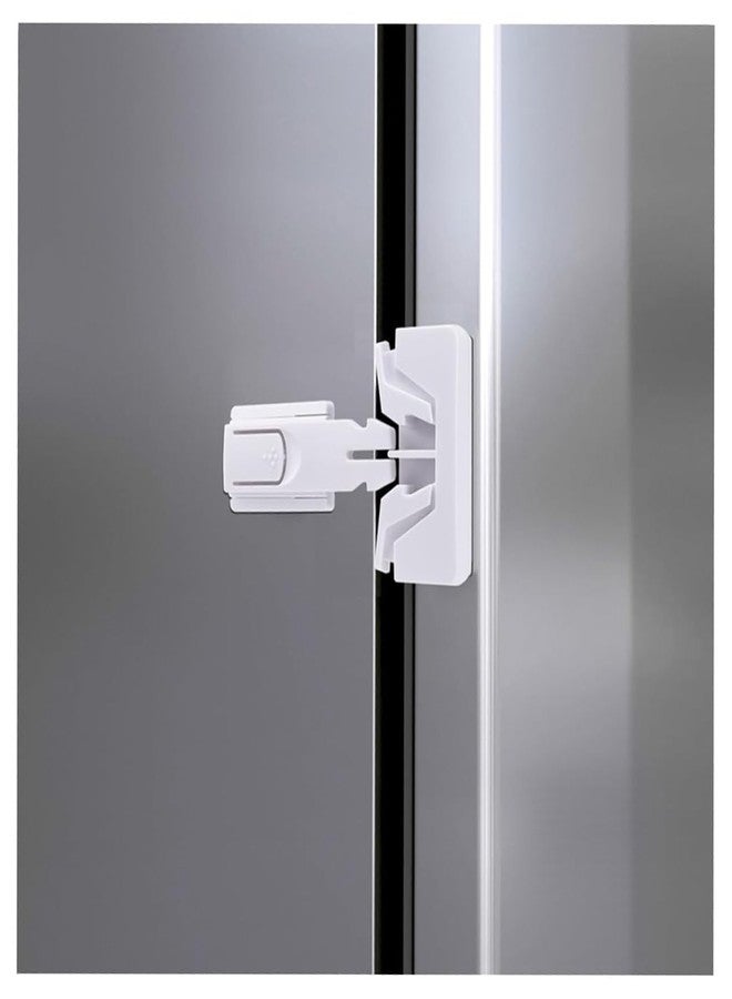 Evona Furniture Safety Lock for Baby & Toddler | Strong Adhesive Child Proof Lock for Drawer, Cabinet, Fridge & Cupboard | No Drill Baby Safety Product | White (Pack of 1) - Image 4