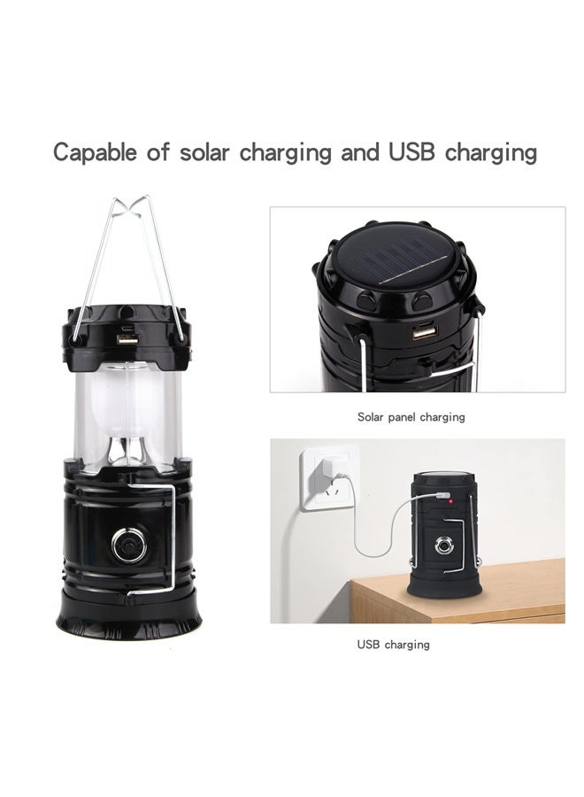 HOMESTAR Portable LED Camping Lantern, Lightweight, Waterproof, Solar USB Rechargeable, LED Flashlight Survival Kits for Outdoor, Home - Image 3