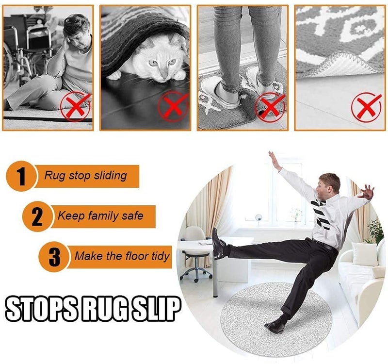 Mossio Mossio Double-Sided Carpet Tape Super Strong Sticky Tape for Carpet Rugs, Hardwood Floors, mats Residue-Free Non Slip Waterproof Rug Tape  - Image 4