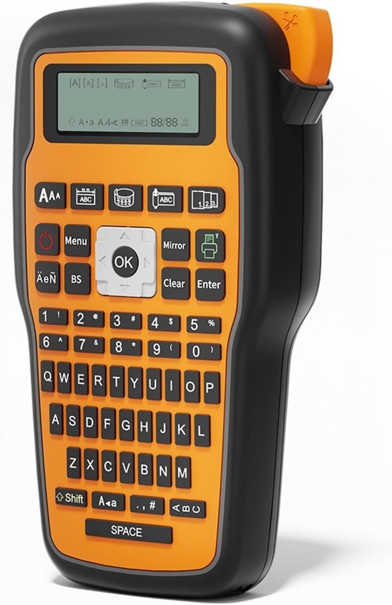 Handheld Industrial Label Printer, E1000 PRO Handheld Portable Label Printer Industrial Maker Compatible(Gray) - Image 2