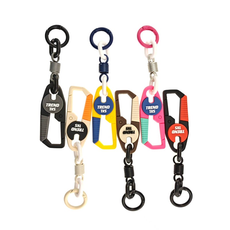 Dopamine Colorful Silicone Keyring Pendant - Image 3