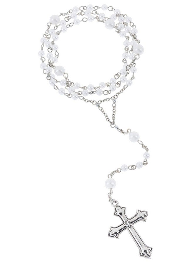 GANZ Blessed Plush Lamb with Rosary Set for First Communion, Christening, Baby Rosary Baptism Gifts for Girl, Catholic Baptism Gifts for Boys 8.5 inches - Image 5