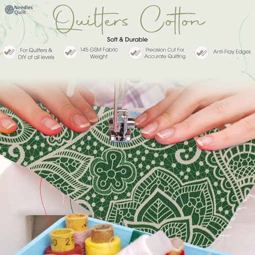 NEEDLES QUILT STUDIO Jelly Roll Fabrics for Quilting Clearance 40 Strip 2.5" x 44" | Cotton Strips Bundles – Perfect Quilting Fabric for Sewing, Precut Quilt Projects, and DIY Crafts (Summer Forest) - Image 4