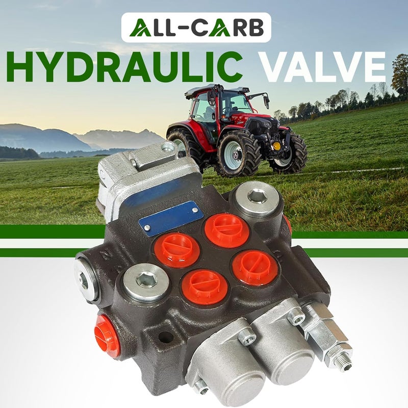marddpair ALL-CARB Hydraulic Valve 2 Spool 11GPM 3600PSI BSPP Double Acting Control Valve - Image 2