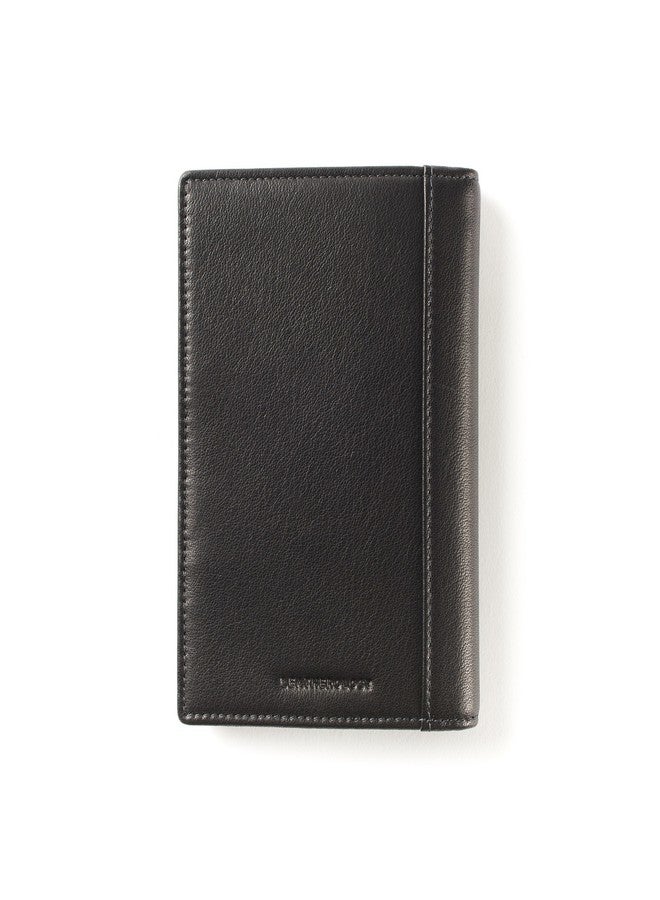 Leatherology Black Onyx Deluxe Passport Cover - Leather Travel Wallet with 4 Card Slots, 2 Side Pockets, Cash & Boarding Pass Storage - Image 4