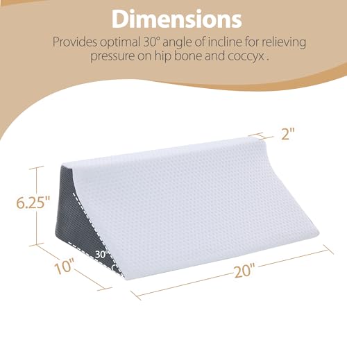 Touchutopia Wedge Pillow for Sleeping, Side Sleeper Body Back Positioners for Back Pain, Preventing Bedsores, After Surgery, Pregnancy Support, Ankle Support, Bed Wedge Pillow for Side Sleepers - Image 5