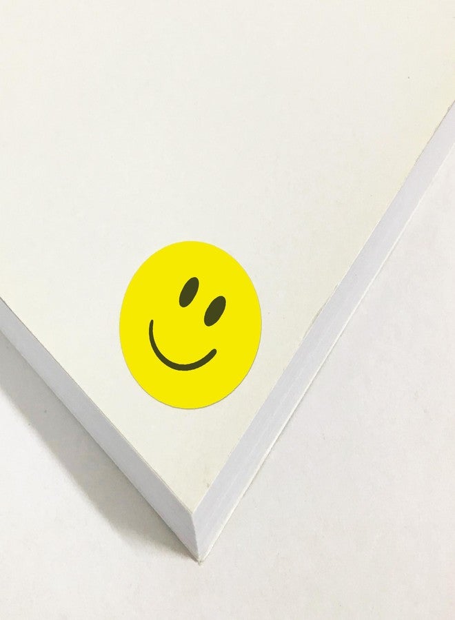 TownStix 2000 Pack - 0.5" Smiling Happy Smile Face Stickers, Yellow - Image 5