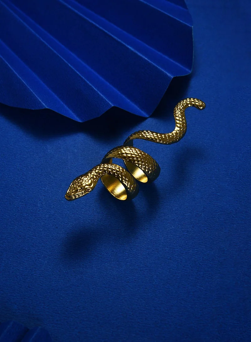 سوهي خاتم بتصميم ثعبان صناعي مجوهرات
