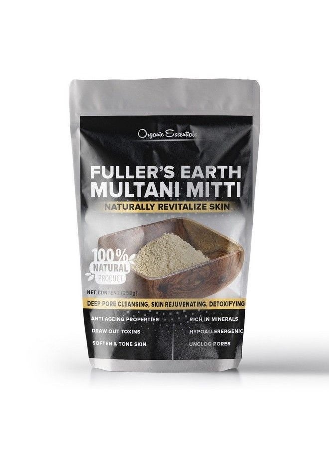 Organic Essentials - Multani Mitti Powder For Skinmultani Mitti For Face And Hair Pack 100% Pure Directly From Manufacturer 250 Grams Pack - Image 1