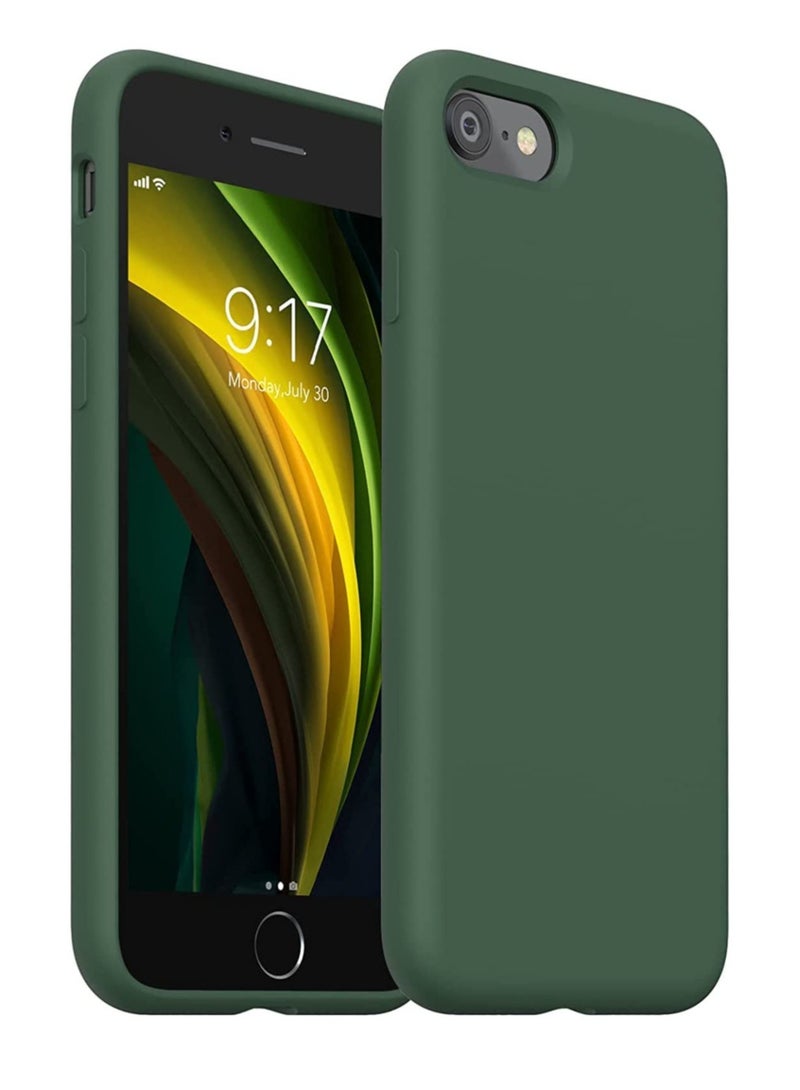 LEDIN Silicone Case for iPhone SE 3/2 (2022/2020 Edition), iPhone 8 and iPhone 7, 4.7-Inch, Silky-Soft Touch Full-Body Protective Case, Shockproof Cover with Microfiber Lining - Image 1