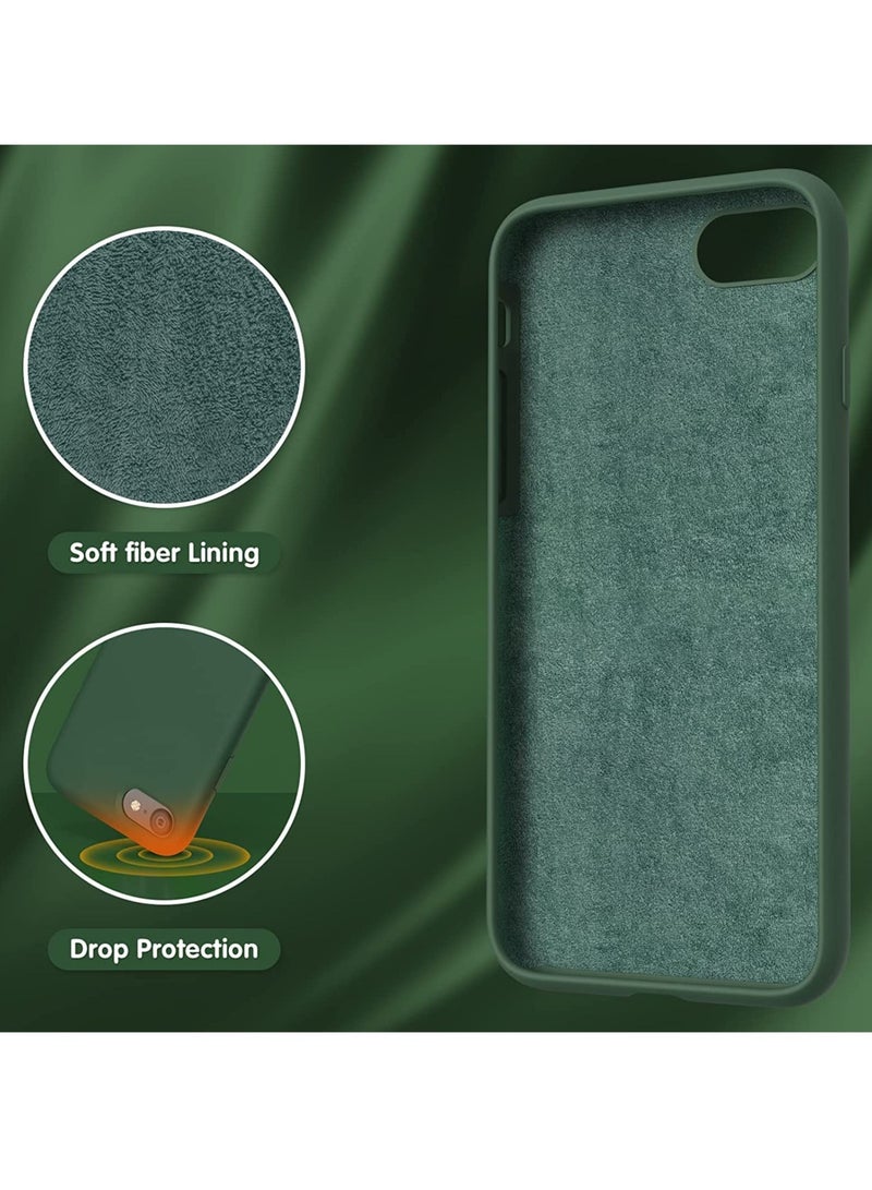 LEDIN Silicone Case for iPhone SE 3/2 (2022/2020 Edition), iPhone 8 and iPhone 7, 4.7-Inch, Silky-Soft Touch Full-Body Protective Case, Shockproof Cover with Microfiber Lining - Image 4
