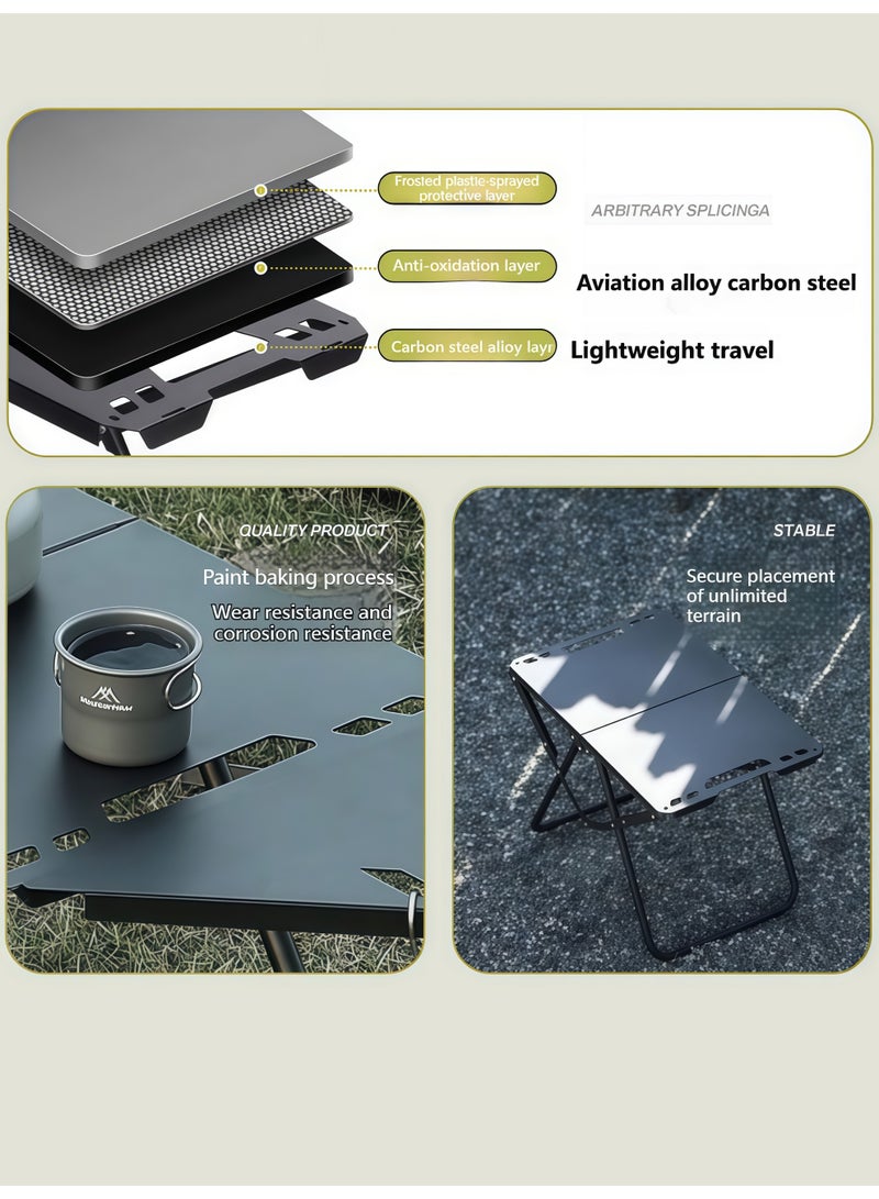 AETHER Lightweight Portable Outdoor Folding Table Set Tactical Design with Stool (1 PC) - Image 4