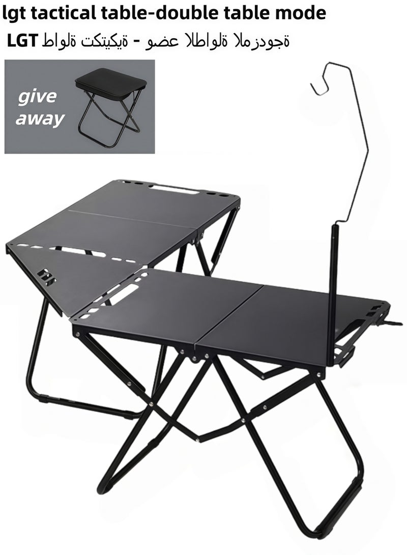AETHER Lightweight Portable Outdoor Folding Table Set Tactical Design with Stool (1 PC) - Image 1