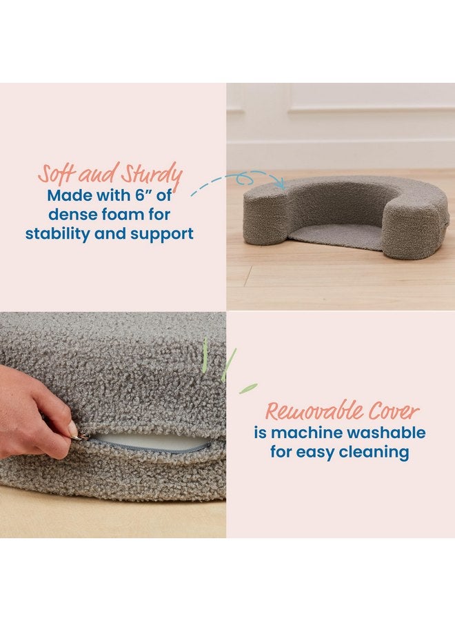 ECR4Kids ECR4Kids SoftZone Sit-Up Support Ring Baby Essentials, Grey  - Image 5