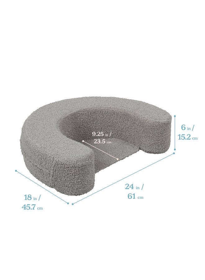 ECR4Kids ECR4Kids SoftZone Sit-Up Support Ring Baby Essentials, Grey  - Image 2