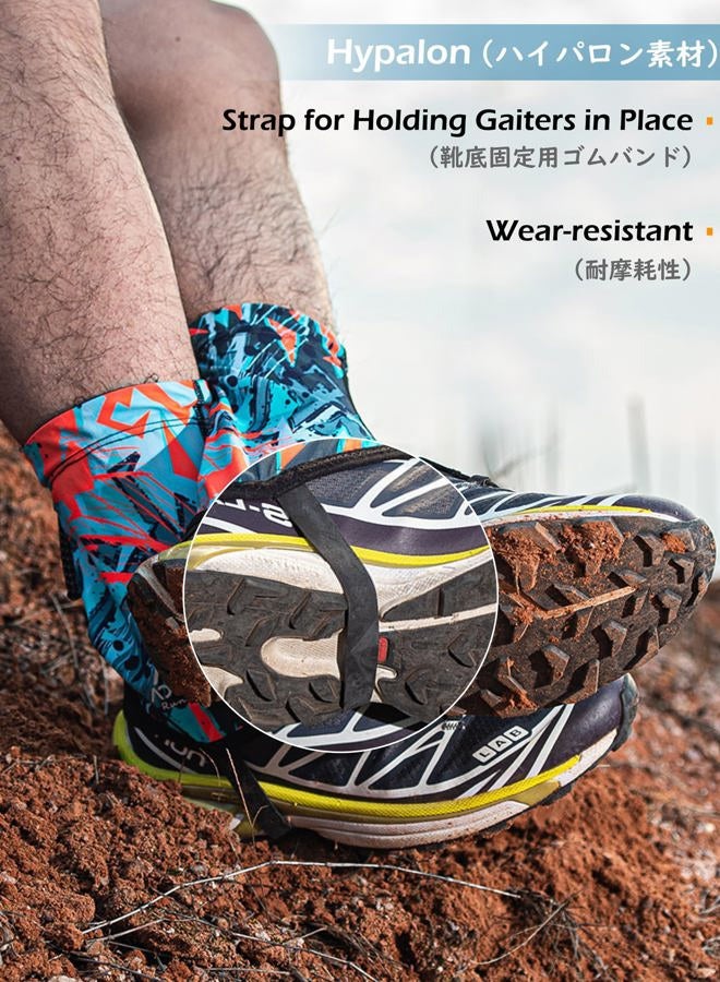 TRIWONDER Trail Gaiters Sandproof Leg Gaiters Running Gators Shoe Covers Ankle Gaiters for Hikiing Backpacking (M, Blue) - Image 5