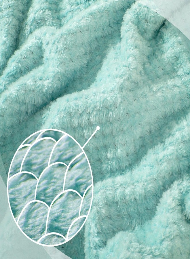 urnexttour Travel Pillow and Blanket Set Neck Pillow Airplane Memory Foam for Traveling Compact with Bag Blue Green - Image 3