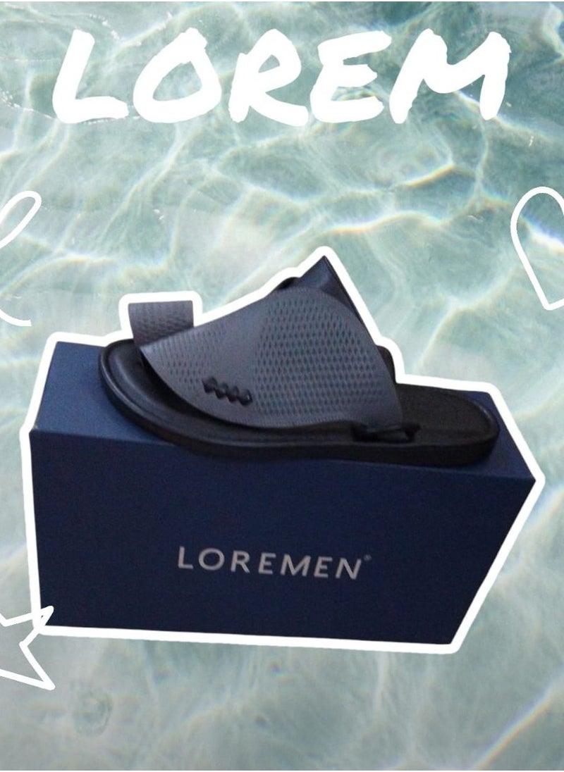 LOREMEN - Italian Zbeiri Embossed Sandals - Image 1